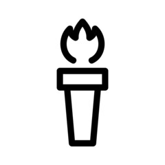 torch icon or logo isolated sign symbol vector illustration - high quality black style vector icons
