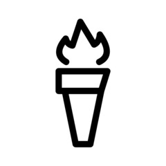 torch icon or logo isolated sign symbol vector illustration - high quality black style vector icons
