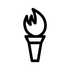 torch icon or logo isolated sign symbol vector illustration - high quality black style vector icons
