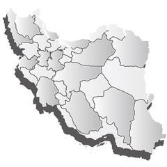 イラン　地図　シルエット　アイコン