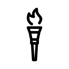 torch icon or logo isolated sign symbol vector illustration - high quality black style vector icons
