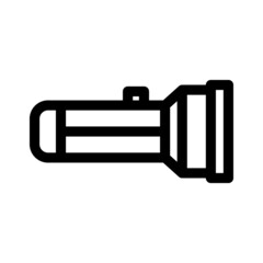 flashlight,  icon or logo isolated sign symbol vector illustration - high quality black style vector icons
