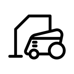 vacuum cleaner icon or logo isolated sign symbol vector illustration - high quality black style vector icons
