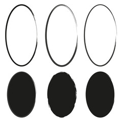 Grunge frame for decorative design. Brush texture. Vector illustration. stock image.