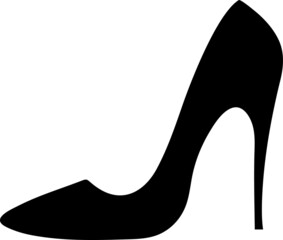 High heels icon isolated on white background. Vector art..eps
