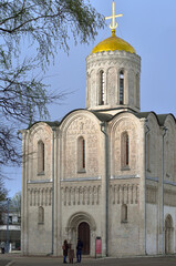 Old Russian Dmitrov Cathedral