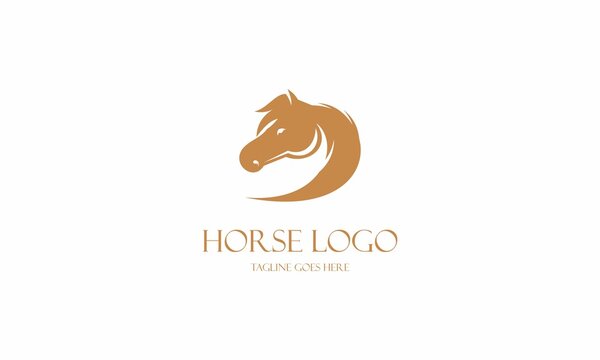Creative horse logo icon symbol vector design illustration