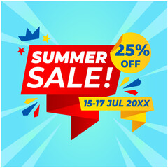 Summer Sales Sign #1 For Poster Web Banner Flyer Brochure etc