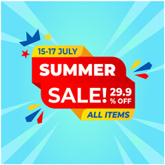 Summer Sales Sign #9 For Poster Web Banner Flyer Brochure etc