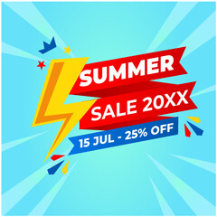 Summer Sales Sign #4 For Poster Web Banner Flyer Brochure etc