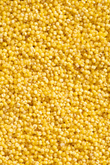 Raw dry millet texture background