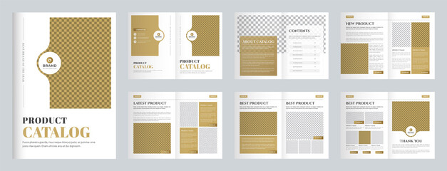 Product catalog design template or Company product catalogue design.
