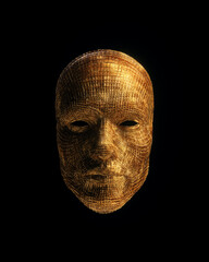 Mask theatre mask face mask opera. 3D illustration