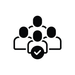 Black solid icon for adequate