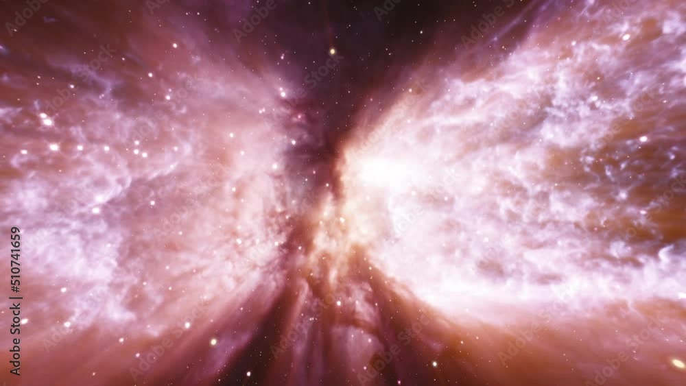 Poster galaxy hyperspace jump scence from celestrial snow angle galaxe to the small magellanic cloud galaxy