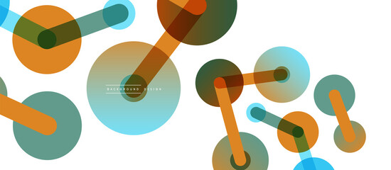 Network concept abstract background. Dots connection. Big data idea. Business template for wallpaper, banner, background or landing