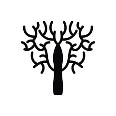 Black solid icon for bare
