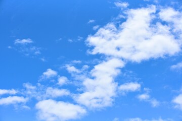 Fototapeta na wymiar 青空と雲の背景