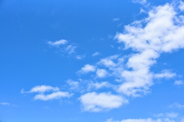 青空と雲の背景