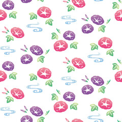 seemless pattern of summer in Japan