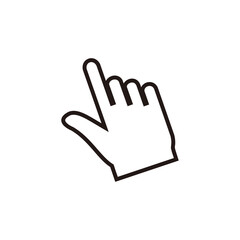 Obraz premium Vector illustration web click icon on white background