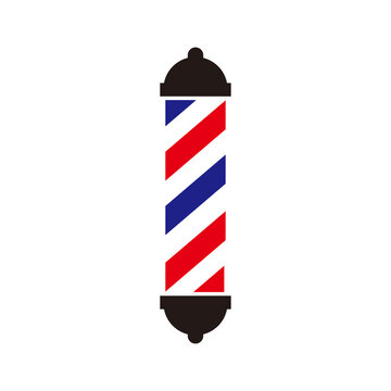 Barber pole icon vector illustration  symbol