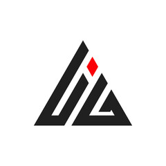 LIG triangle logo vector design illustration