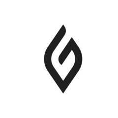 G letters monogram logo vector design illustration
