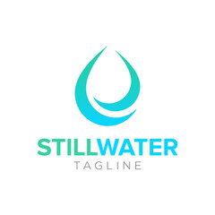 Drop Water logo vector design illustration