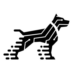 dog techno logo
