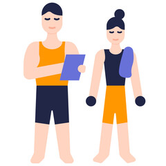 fitness trainer icon