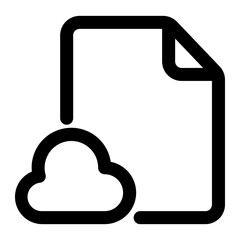 Obraz premium Cloud file