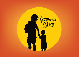 An abstract, banner, or poster with a creative design illustration for Father's Day.