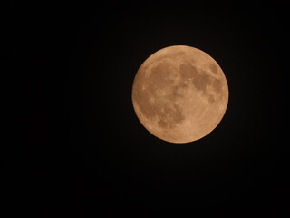 full moon over sky