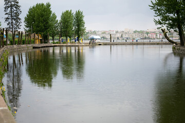 Obraz premium Beautiful Landscape with little lake