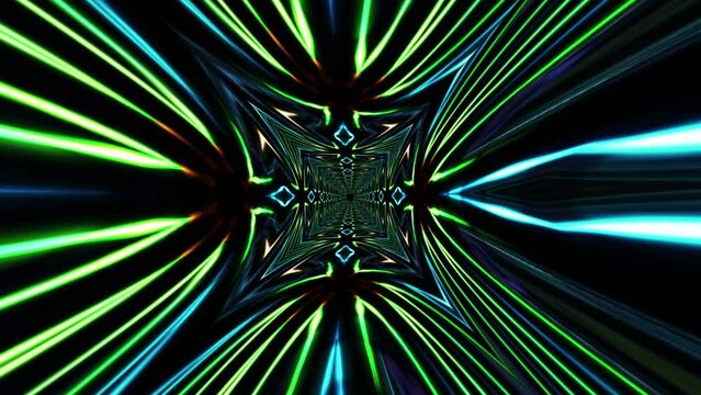 Abstract Cyberspace Animation Background, Loop
