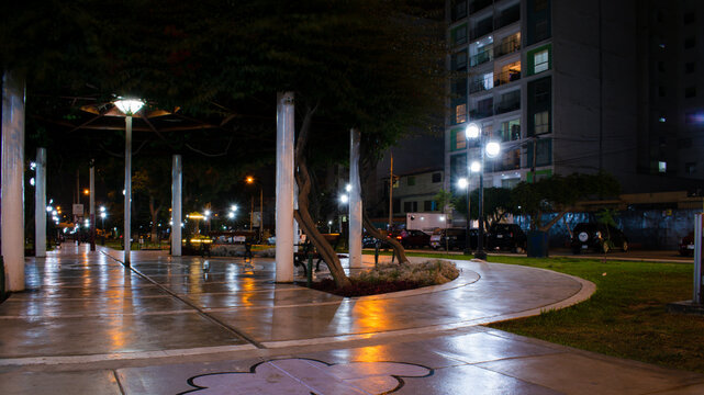 Plaza de noche
