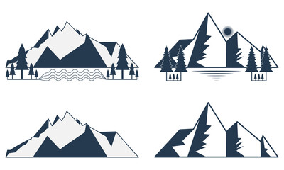 mountain vector graphic design