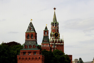 Fototapeta premium Towers of the Moscow Kremlin.