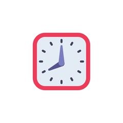Clock time flat icon