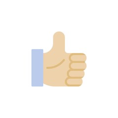 Thumb up flat icon