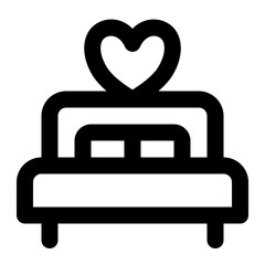 bed line icon