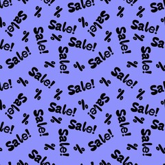 Sale seamless pattern for packaging and wrapping paper and hobbies and shops and cards