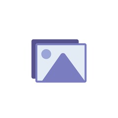 Gallery folder flat icon