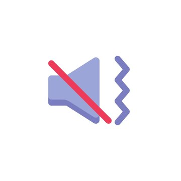 Vibration mode flat icon