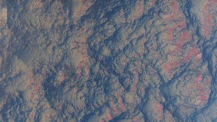 Stone textures. Dark orange banner. Abstract rock background. Macro detail of the rock.