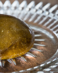 Cannabis extract full spectrum rosin for dab. Medical marijuana extract oil and concentrated thc.