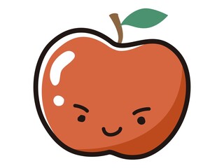 りんごのキャラクターのイラスト
