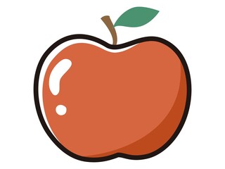 りんごのキャラクターのイラスト