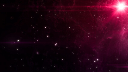 宇宙　銀河　星雲　ライト　パーティクル　星屑　星　キラキラ　幻想的　カラフル